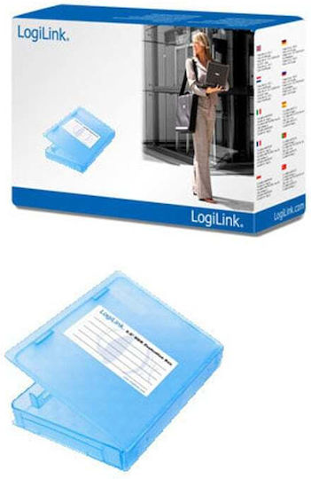 LogiLink Защитен калъф Кутия за защита на твърд диск за 2,5-инчови твърди дискове Син (UA0131)