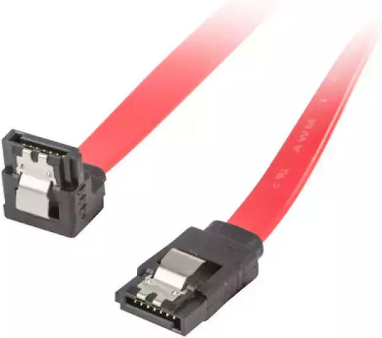 Lanberg 7-пинов SATA III - 7-пинов SATA III Кабел 50см Червен (CA-SASA-13CU-0050-R)