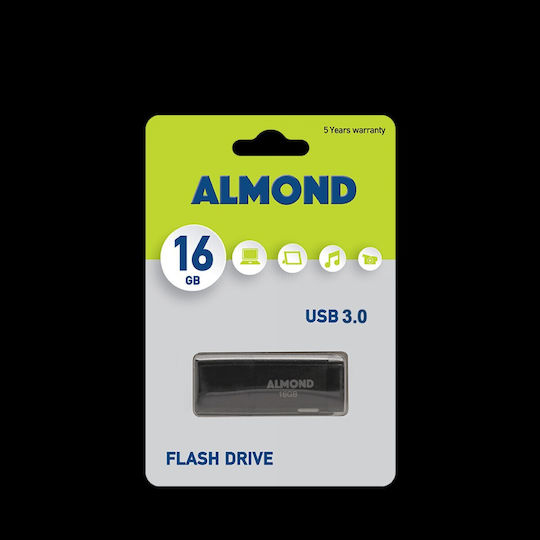 Almond Prime 16GB USB 3.0 Stick Schwarz