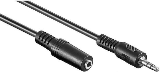 Goobay Καλώδιο Ήχου 3.5mm male - 3.5mm female Μαύρο 2m 50431