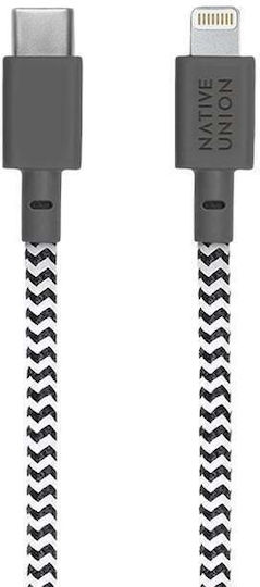 Native Union USB-C to Lightning Cable Μαύρο 3m