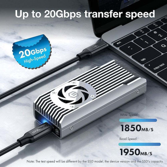 Graugear Θήκη για Σκληρό Δίσκο M.2 PCI Express NVME με σύνδεση Type-C