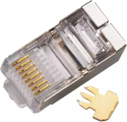 A-LAN Ștecher RJ-45 masculin Argintiu (WT003)