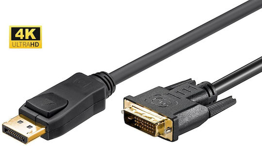Microconnect Cable DVI-D male - DisplayPort male 2m Μαύρο (DP-DVI-MM-200)