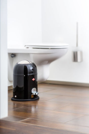Wesco Κάδος Απορριμμάτων Πλαστικός Μαύρος 6lt