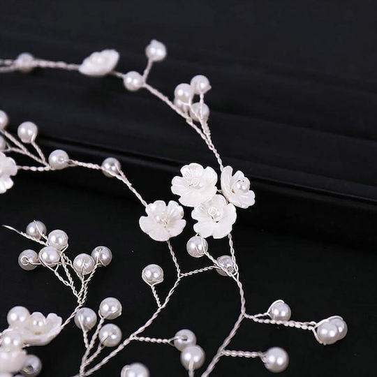 Hair Decoration Silver or Gold Pearls Flowers Jolanta