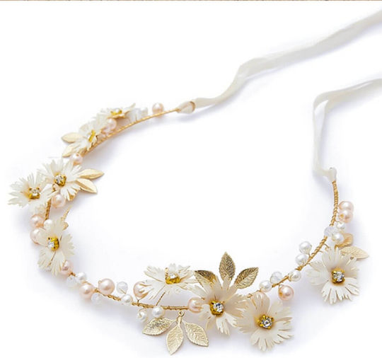 Hair Decoration Gold or Flowers Leaves Pearls Margarita
