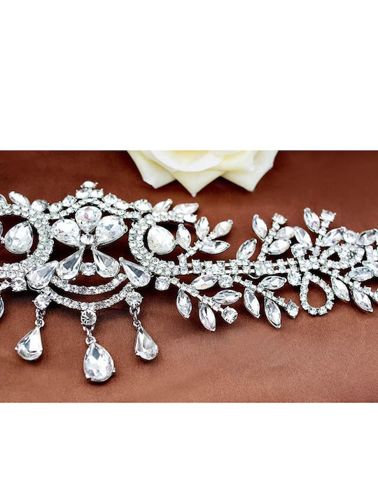 Bridal Accessories Headpiece Forehead Crystals Silver Gold or Rose Gold Bride Wedding Myrto