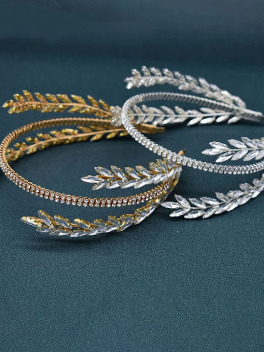 Nupfeder Haarreif Quaste Kristalle Silber Oder Gold Hanna