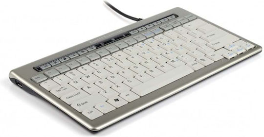 Bakker Elkhuizen S-Board 840 design Само клавиатура Английски UK Light Grey