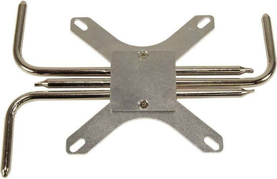 Inter-Tech IP-3 Παθητική Ψύκτρα Επεξεργαστή για Socket AM4/1200/115x/1700 Ασημί
