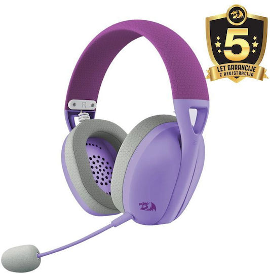 Redragon IRE H848 Ασύρματο Over Ear Gaming Headset με σύνδεση Bluetooth White Grey for Nintendo Switch / PC / PS4 / PS5
