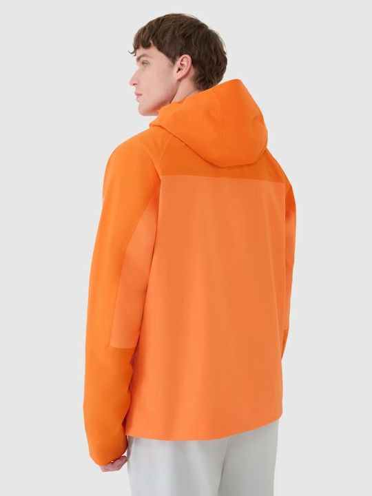 Trekking Winter Jacke Hardshell Wasserdicht und Winddicht Orange