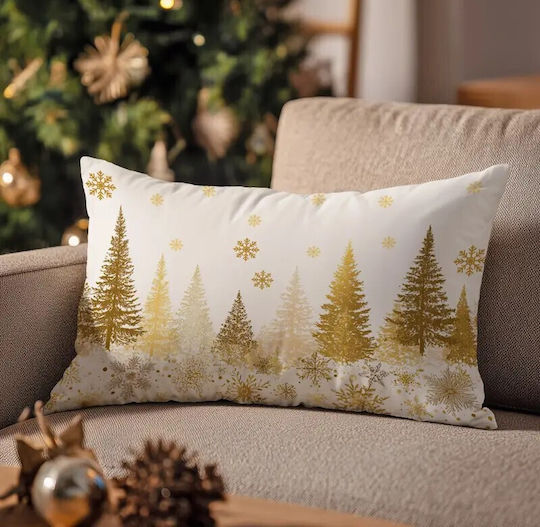 By Queen Limited Festive Edition Decorative Pillow Case Golden Forest 50x30cm