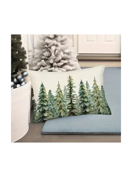 By Queen Limited Festive Edition Μαξιλαροθήκη Winter Forest Serenity 50x30εκ