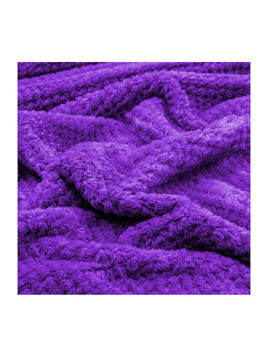 Lino Home Napnest Pătură Fleece Supradublă 220x240 cm Violet