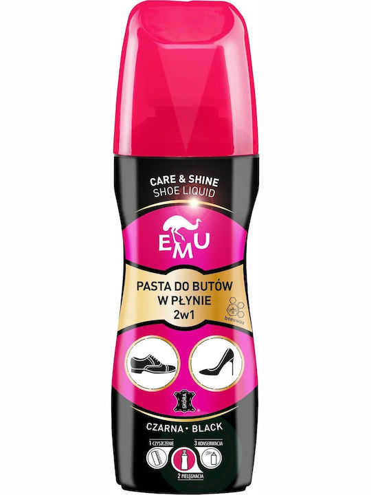Vaco Emu Care & Shine Течна Паста За Обувки Черна 75ml