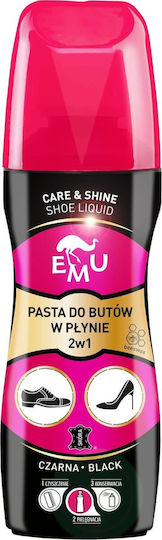 Vaco Emu Care & Shine Schuhpflegeprodukt Flüssige Schuhcreme Schwarz 75ml