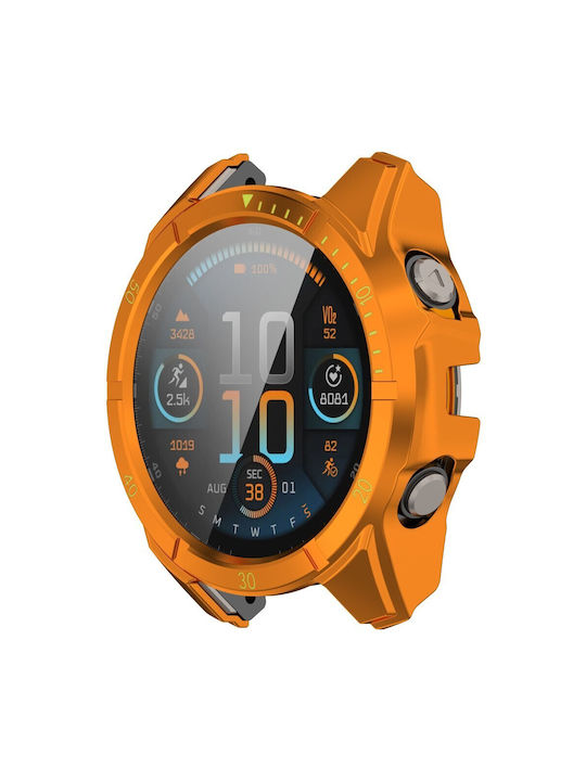 Пластмасов Калъф със Стъкло Orange/Green за Garmin Fenix 8 Solar (51mm)