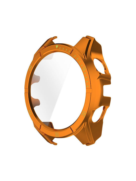 Пластмасов Калъф със Стъкло Orange/Green за Garmin Fenix 8 Solar (51mm)