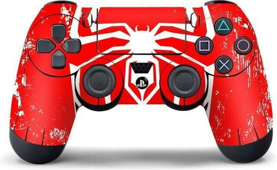 Doubleshock 4 Wireless Gamepad for PS4 Spiderman Red and White