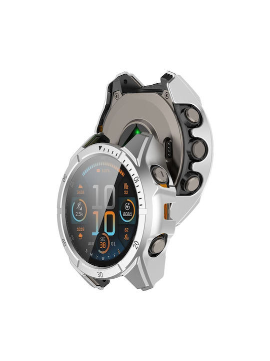 Plastic Case with Glass Silver/Black for Garmin Fenix 8 AMOLED (51mm)