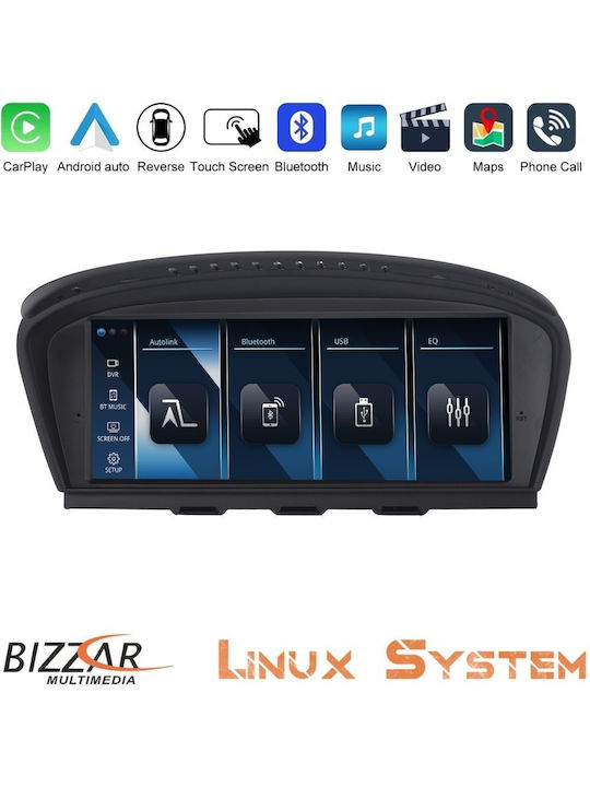 Bizzar Sistem Audio Auto pentru BMW E90 / E60 / E63 2003-2010 (Bluetooth/USB/AUX/WiFi/GPS/Apple-Carplay/Android-Auto) cu Ecran Tactil 6.5"