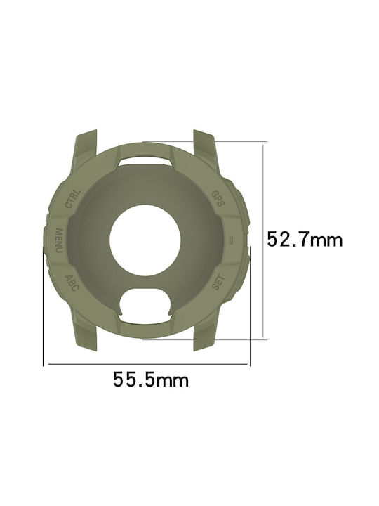 Silicone Case Army Green for Garmin Instinct 3 (50mm)