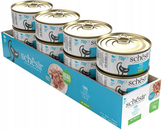Schesir Υγρή Τροφή για Γάτες σε Κονσέρβα με Τόνο 70gr