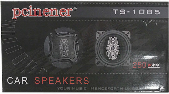Pcinener Σετ Ηχεία Αυτοκινήτου 4" με 80W RMS (3 Δρόμων)