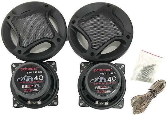 Pcinener Σετ Ηχεία Αυτοκινήτου 4" με 80W RMS (3 Δρόμων)