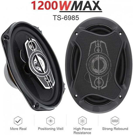 Pcinener Σετ Ηχεία Αυτοκινήτου 6x9" με 150W RMS (4 Δρόμων)