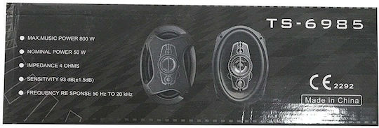 Pcinener Σετ Ηχεία Αυτοκινήτου 6x9" με 150W RMS (4 Δρόμων)
