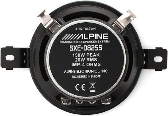 Alpine Σετ Ηχεία Αυτοκινήτου Ομοαξονικά 3.5" με 20W RMS (2 Δρόμων)