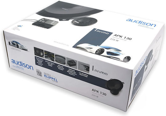 Audison Prima APK 130 Σετ Ηχεία Αυτοκινήτου Διαιρούμενα 5.25" με 75W RMS (2 Δρόμων)