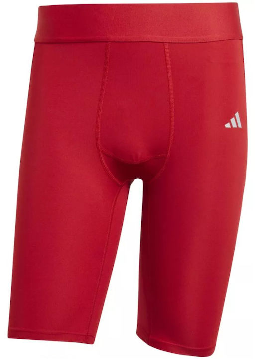 adidas Techfit Ανδρικό Ισοθερμικό Σορτς Compression Κόκκινο