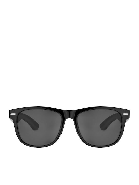 Kruger & Matz Unisex Γυαλιά Ηλίου με Μαύρο Κοκκάλινο Σκελετό και Μαύρο Polarized Φακό KM00032