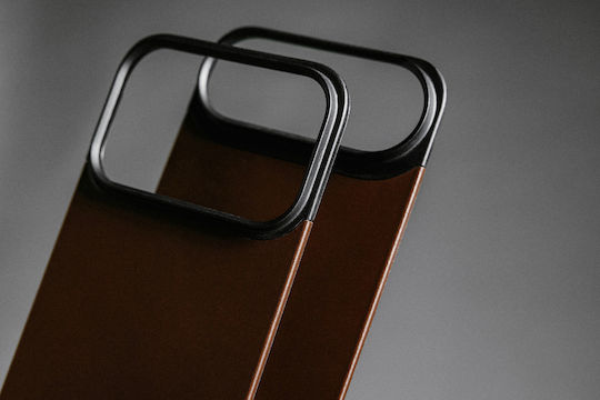 Nomad Rustic Back Cover Leather / Silicone 1.15mm Brown (iPhone Air)