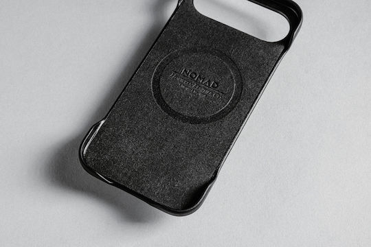 Nomad Back Cover Δερμάτινο / Σιλικόνης Μαύρο (iPhone Air)