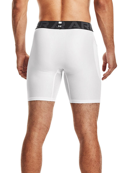 Under Armour HeatGear Ανδρικό Ισοθερμικό Σορτς Compression Λευκό