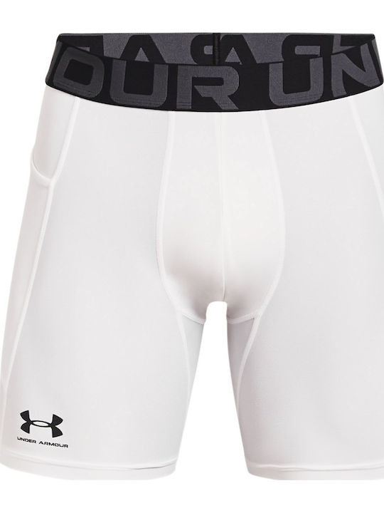 Under Armour HeatGear Ανδρικό Ισοθερμικό Σορτς Compression Λευκό
