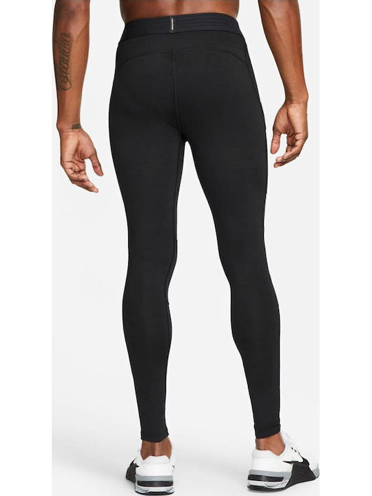 Nike Pro Warm Herren Thermo Hose Schwarz