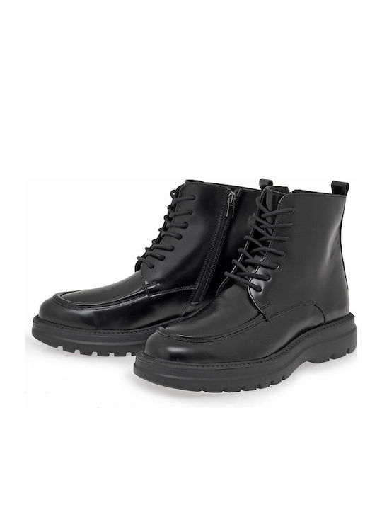 Leder Herrenstiefel Schwarz