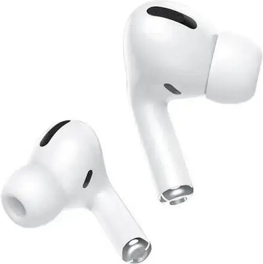 Pavareal P3 In-ear Bluetooth Handsfree Ακουστικά με Θήκη Φόρτισης Λευκά