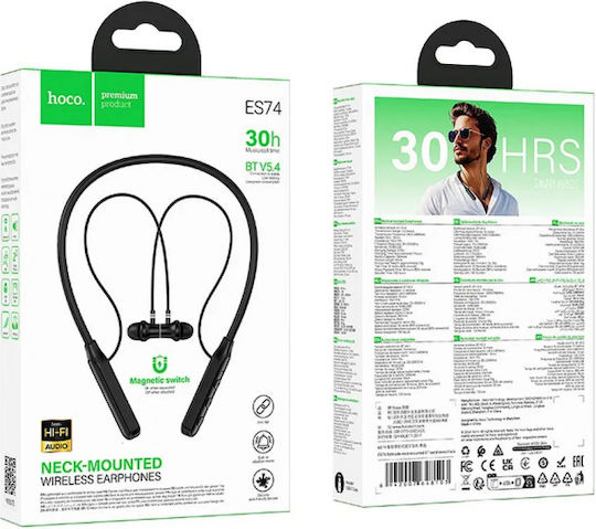 Hoco ES74 In ear Bluetooth хендсфри Слушалки Черен