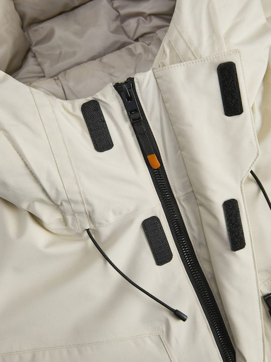 Jack & Jones 12284649 Ανδρικό Μπουφάν για Σκι & Snowboard Silver Lining