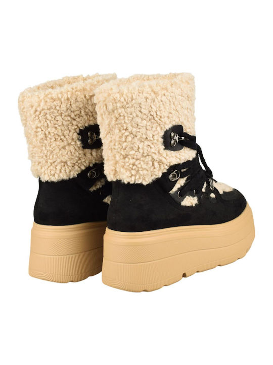 Stiefeletten Damen Schwarz