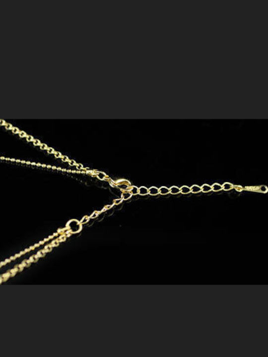 Gold White Plated Cross Necklace Swarovski Crystals Christy