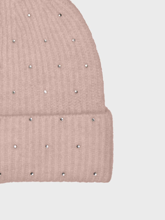 Katherine Beanie Beanie Knitted in Pink color