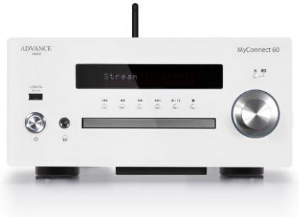 Advance Acoustic Ολοκληρωμένος Ενισχυτής Hi-Fi Stereo MyConnect 60 70W/4Ω 48W/8Ω Λευκός